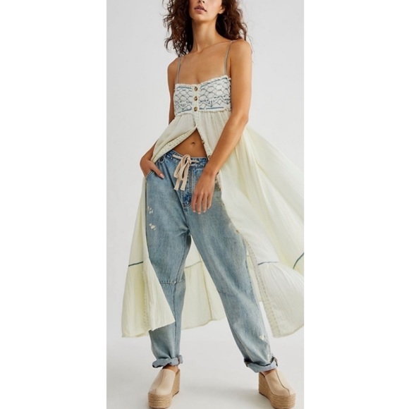 Free People Linda Jo midi dress in Gardenia (NWOT) - Picture 2 of 9